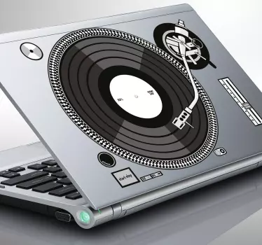 Bærbar klistermærke af en djs drejebord - TenStickers