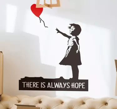 Banksy håber altid vægdekalenderen - TenStickers
