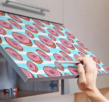 Bare rolig, vær glad for donuts-mærkater - TenStickers