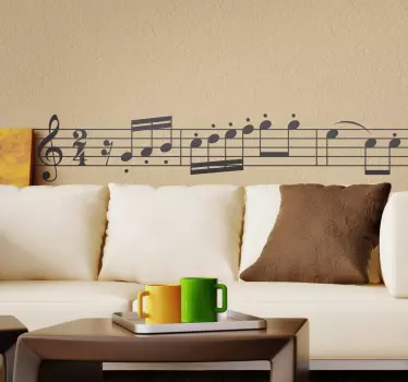 Beethoven symfoni Wallsticker til stuen - TenStickers