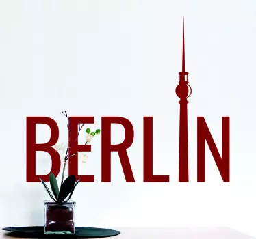Berlin vægklistermærke - TenStickers