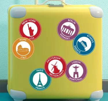 Berømte steder indretning - TenStickers