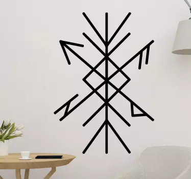 Beskyttelse rune linje mærkat - TenStickers
