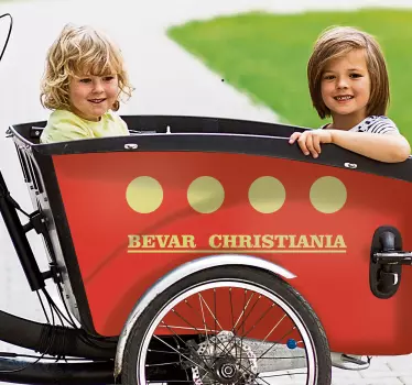 Bevar christiania som freetown banner -mærkat - TenStickers