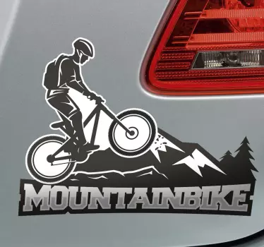 Mountainbike sticker til bil - TenStickers