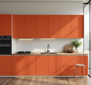 Blank orange farve køkken klistermærke - TenStickers