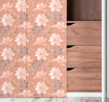 Blomster klistermærke blomstrende mønster - TenStickers