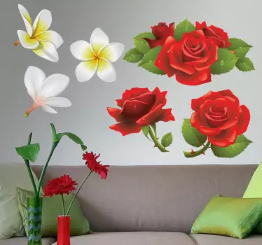 Blomster mærkat samling - TenStickers