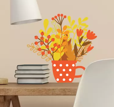 Blomsterbuket wallsticker - TenStickers
