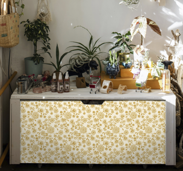 Blomsterflok paisley møbler mærkat - TenStickers
