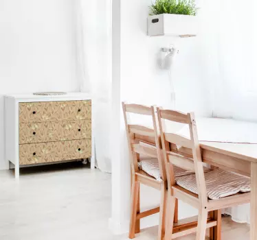 Efterårsflores mønster folie til møbler - TenStickers