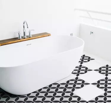Blomstermønster hydraulisk fliseoverførsel - TenStickers