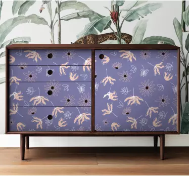 Folie til møbler med blomsterdesign - TenStickers