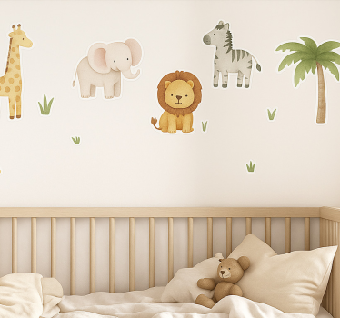 Boho jungle sæt klistermærke til børn - TenStickers