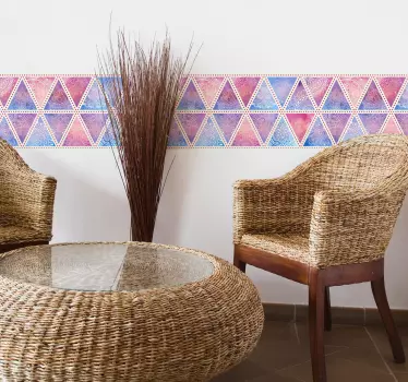 Boho trekanter grænseoverføringsbillede - TenStickers