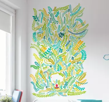 Bonita del norte blomster vægoverføringsbillede - TenStickers