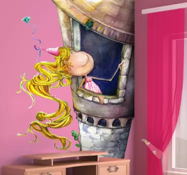 Børn rapunzel vægklistermærke - TenStickers