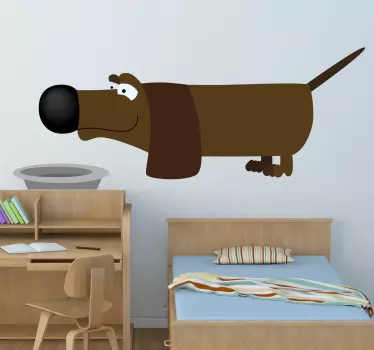 Børn sprog hund væg klistermærke - TenStickers