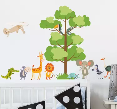 Børneklistermærke, jungledyr - TenStickers