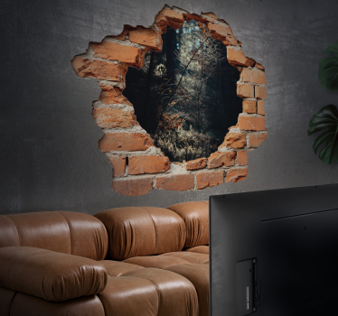 Brudt stenmur wallsticker dyr - TenStickers