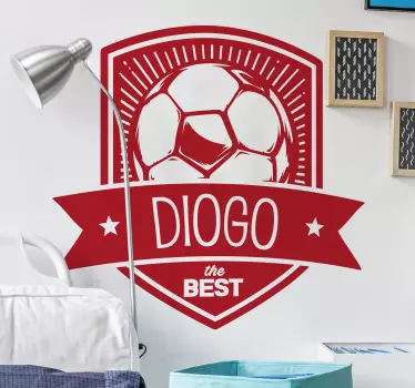 Brugerdefineret fodbold skild væg klistermærke - TenStickers
