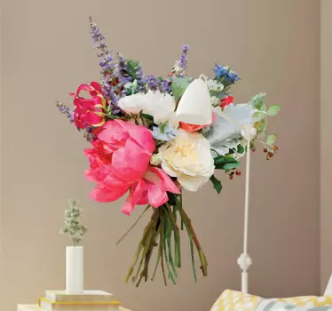 Buket blomster wallsticker - TenStickers