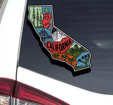 Californien sticker til bil - TenStickers