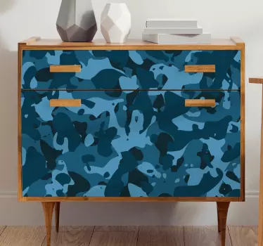 Camouflagemønstret accent folie til møbler - TenStickers