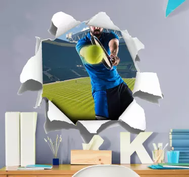 Center court visuelle effekter vægklistermærke - TenStickers