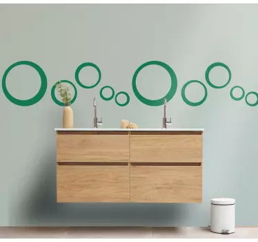 Cirkulært mønster design kantbånd klistermærke - TenStickers