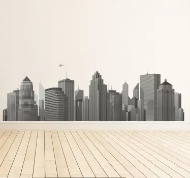 City skyline vægklistermærke - TenStickers