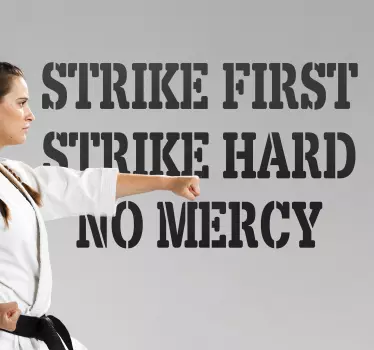 Cobra kai film citat væg klistermærker - TenStickers