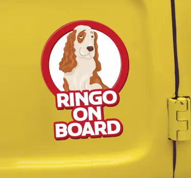 Cocker spaniel sticker til bil - TenStickers