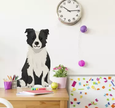 Collie klistermærke kæledyr wallsticker - TenStickers