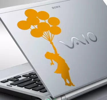 Computer klistermærke Banksy Barn - TenStickers