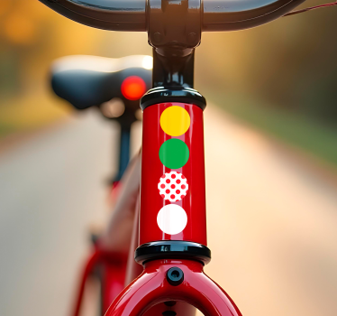 Cykeltrøje 4 farver klistermærke til cykel - TenStickers