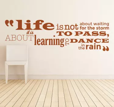 Dance In The Rain Wallsticker - TenStickers