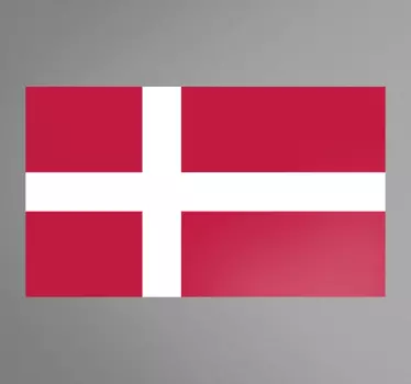 Dannebrog klistermærke - TenStickers