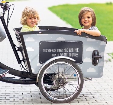 Sky vejr klistermærke til cykel - TenStickers