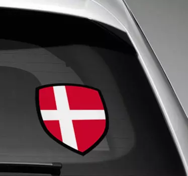 Denmark flag bil bil klistermærke - TenStickers