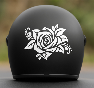 Design af vilde roser motorcykelklistermærke - TenStickers