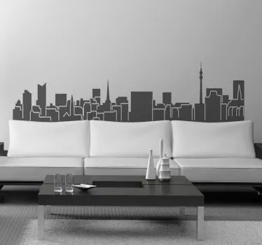 Dortmund skyline klistermærke - TenStickers