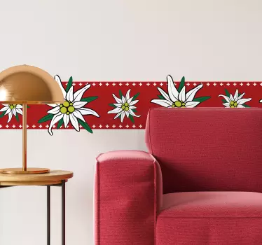 Edelweiss eng græsoverføringsbillede - TenStickers