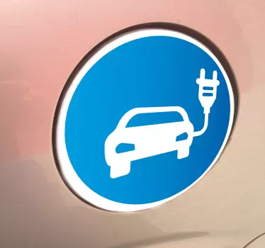 Elbil oplader sticker til bil - TenStickers