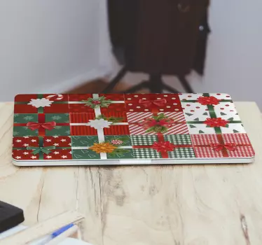 Elegant gaveæske mønster bærbar hud - TenStickers
