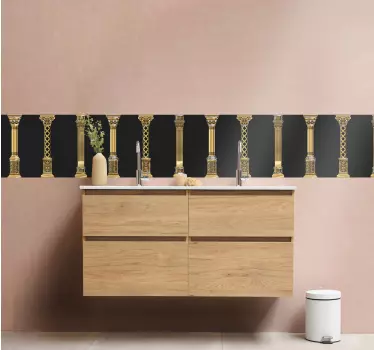 Elegant søjlemotiv kantbånd klistermærke - TenStickers