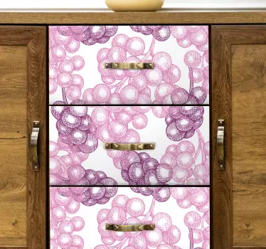 Folie til møbler med elegant vindrue-mønster - TenStickers