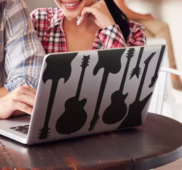 Elektrisk guitar bærbar klistermærke - TenStickers