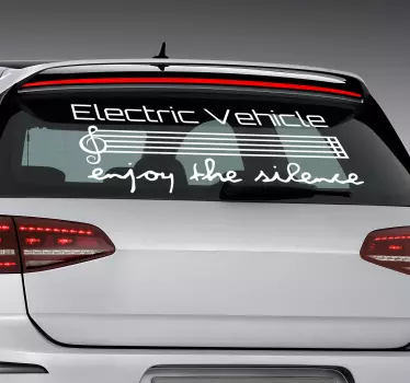 Elektrisk køretøjets bilmærkat - TenStickers