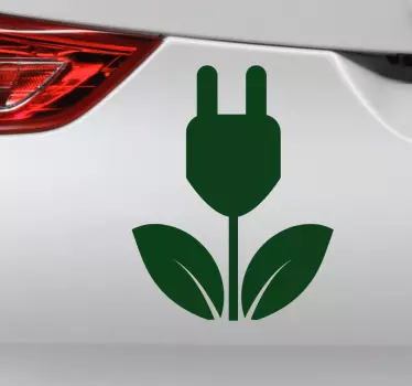 Elektrisk og økologisk klistermærke til bil - TenStickers
